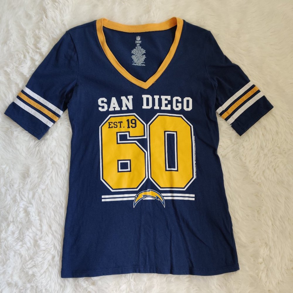 NFL San Diego Chargers Number 60 Womens T-Shirt Size Small
